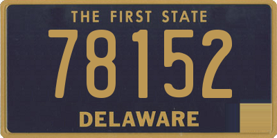 DE license plate 78152
