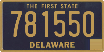 DE license plate 781550