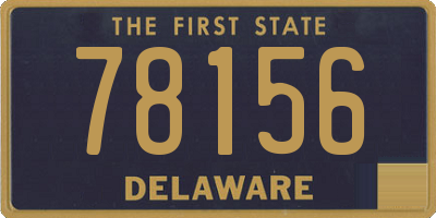 DE license plate 78156