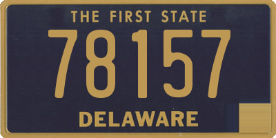 DE license plate 78157