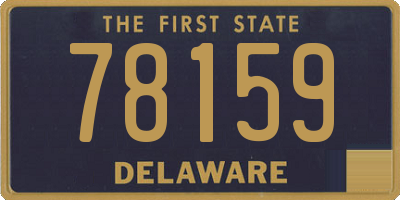 DE license plate 78159