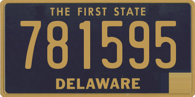 DE license plate 781595
