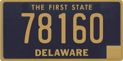 DE license plate 78160