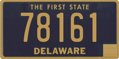 DE license plate 78161