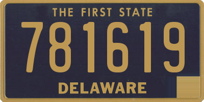 DE license plate 781619