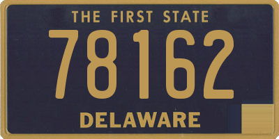 DE license plate 78162