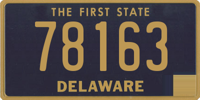 DE license plate 78163