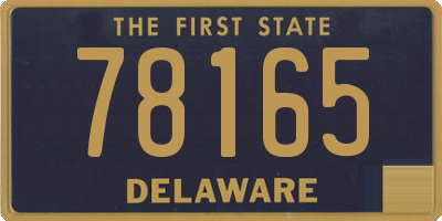 DE license plate 78165