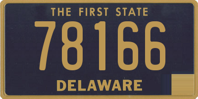 DE license plate 78166
