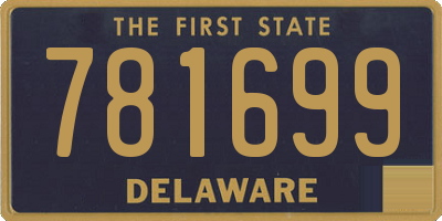 DE license plate 781699