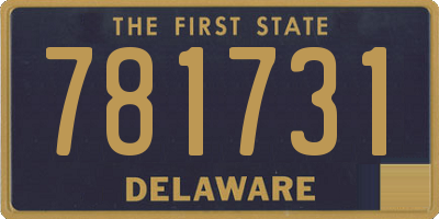 DE license plate 781731