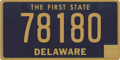 DE license plate 78180