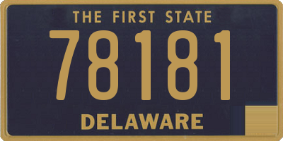 DE license plate 78181