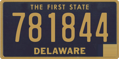 DE license plate 781844