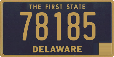 DE license plate 78185