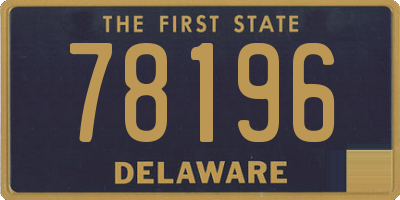 DE license plate 78196