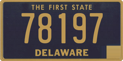 DE license plate 78197