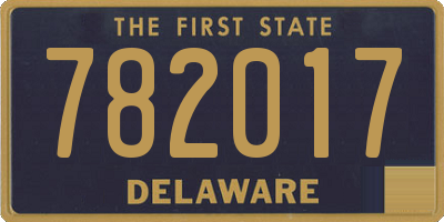 DE license plate 782017