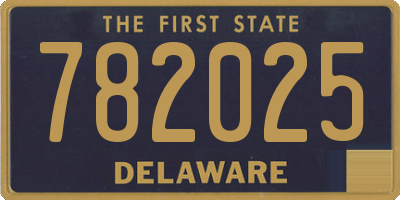 DE license plate 782025