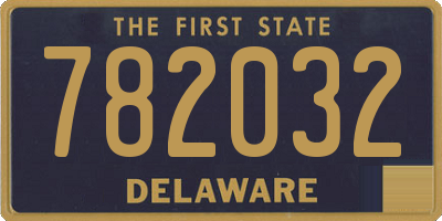 DE license plate 782032