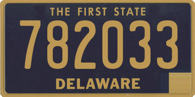 DE license plate 782033