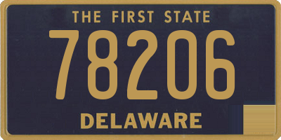DE license plate 78206