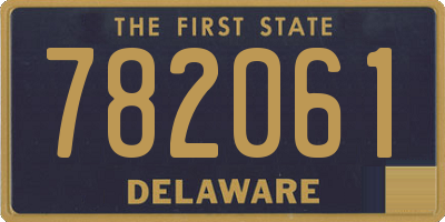 DE license plate 782061