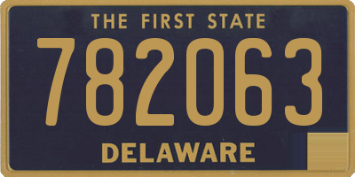 DE license plate 782063
