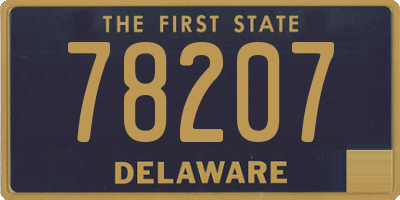 DE license plate 78207