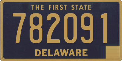 DE license plate 782091