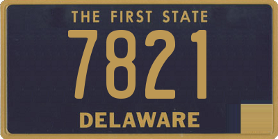 DE license plate 7821