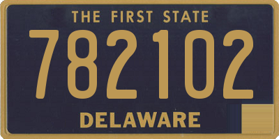 DE license plate 782102