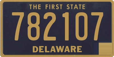DE license plate 782107