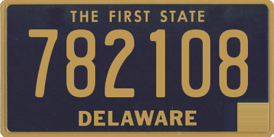 DE license plate 782108