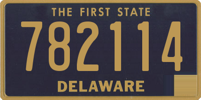 DE license plate 782114