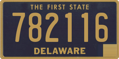 DE license plate 782116