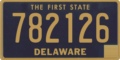 DE license plate 782126