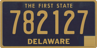 DE license plate 782127