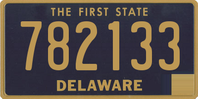 DE license plate 782133