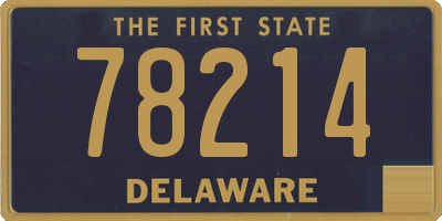 DE license plate 78214