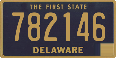 DE license plate 782146