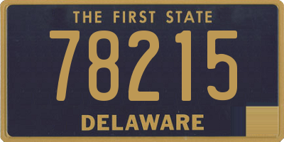 DE license plate 78215