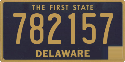 DE license plate 782157