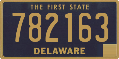 DE license plate 782163