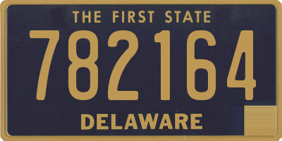 DE license plate 782164