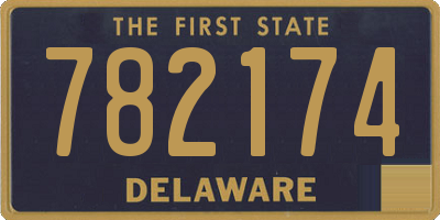 DE license plate 782174