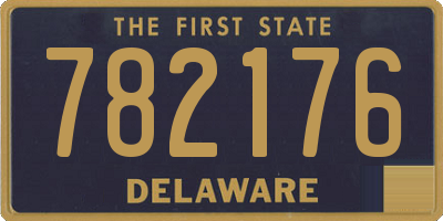 DE license plate 782176