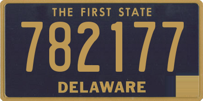 DE license plate 782177