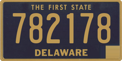 DE license plate 782178
