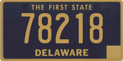 DE license plate 78218